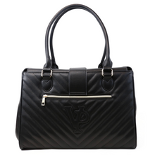 Load image into Gallery viewer, Vanderpump Monogramme Pet Carrier - Black - Vanderpump Pets