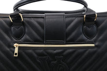 Load image into Gallery viewer, Vanderpump Monogramme Pet Carrier - Black - Vanderpump Pets