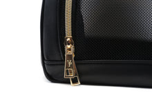 Load image into Gallery viewer, Vanderpump Monogramme Pet Carrier - Black - Vanderpump Pets