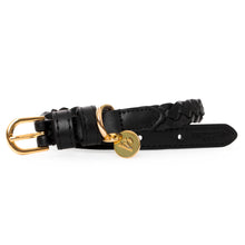 Load image into Gallery viewer, VP Pets Handwoven Collar - Black - Vanderpump Pets