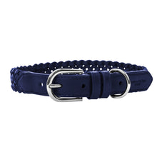 Load image into Gallery viewer, VP Pets Handwoven Collar - Navy Blue - Vanderpump Pets