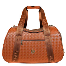 Load image into Gallery viewer, Vanderpump Graphite Duffel Pet Carrier - Brown (LARGE) - Vanderpump Pets