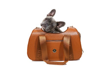 Load image into Gallery viewer, Vanderpump Graphite Duffel Pet Carrier - Brown (LARGE) - Vanderpump Pets