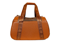 Load image into Gallery viewer, Vanderpump Graphite Duffel Pet Carrier - Brown (LARGE) - Vanderpump Pets