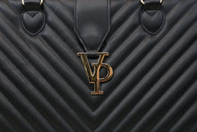 Load image into Gallery viewer, Vanderpump Monogramme Pet Carrier - Black - Vanderpump Pets