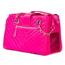 Load image into Gallery viewer, Vanderpump Monogramme Chain Pet Carrier - Pink - Vanderpump Pets