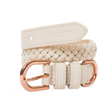 Load image into Gallery viewer, VP Pets Handwoven Collar - Cream - Vanderpump Pets