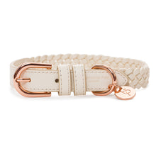 Load image into Gallery viewer, VP Pets Handwoven Collar - Cream - Vanderpump Pets