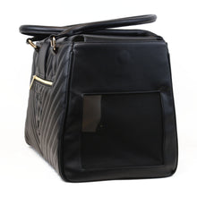 Load image into Gallery viewer, Vanderpump Monogramme Pet Carrier - Black - Vanderpump Pets