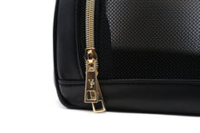Load image into Gallery viewer, Vanderpump Monogramme Pet Carrier - Black - Vanderpump Pets