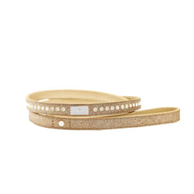 Load image into Gallery viewer, VP Pets Signature Diamond Name Plate Leatherette Leash - Gold - Vanderpump Pets
